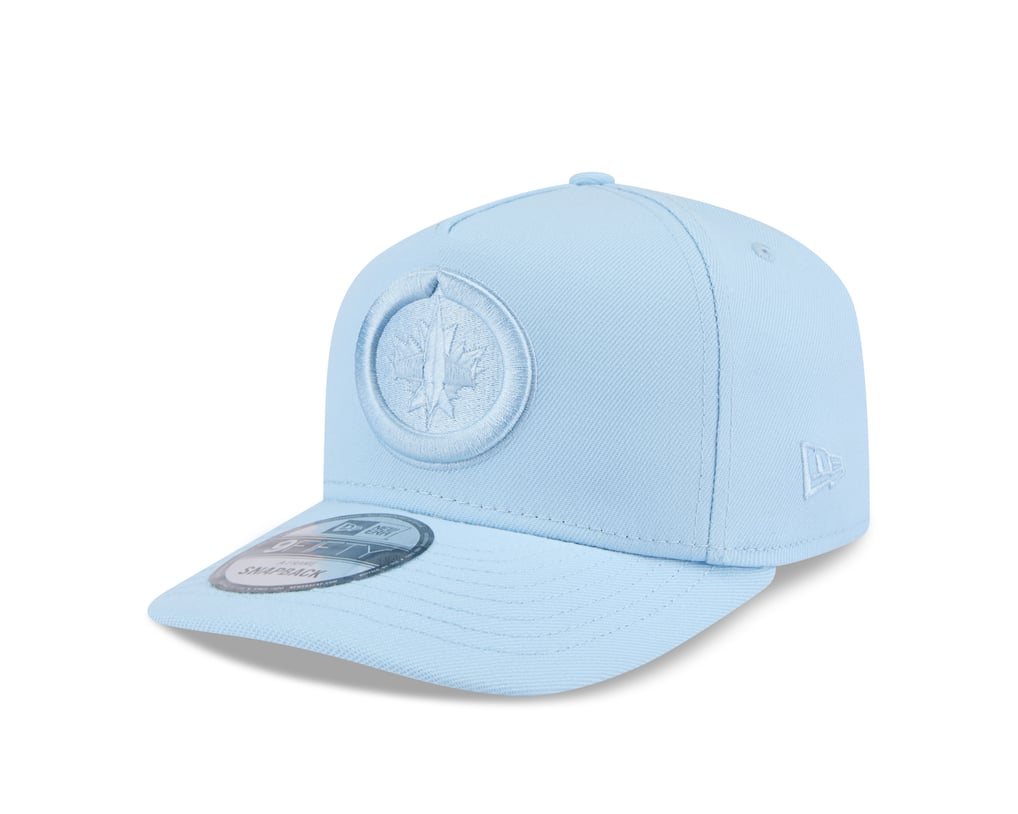 Casquette ajustable 9FIFTY ton sur ton bleu clair des Jets de Winnipeg de New Era pour homme